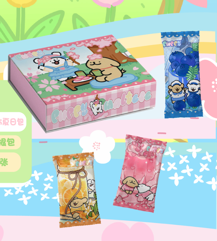 奈【新人浮浮】Puppy《线条小狗》第二弹夏日生花收藏卡牌盲盒代拆