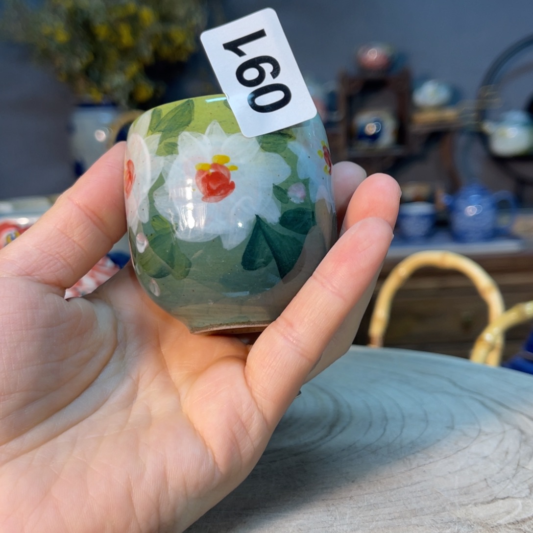 杯素浅陶瓷手工手绘