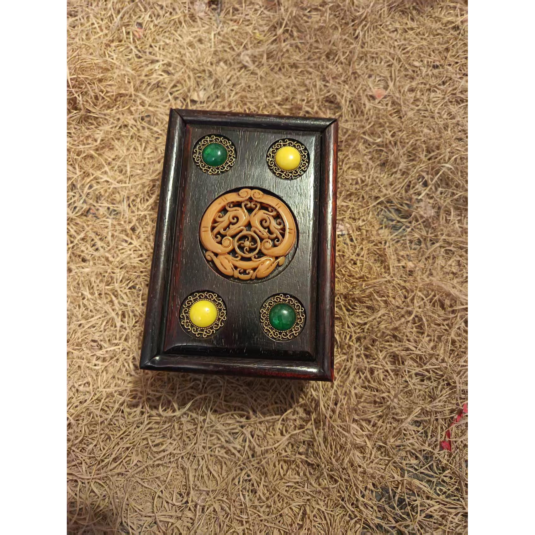 家居饰品 黑盒子四珠 流水家居摆件仿古工艺品