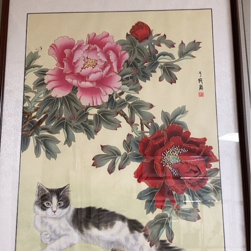 【闪购商品】国画手绘国画工笔绢画带框