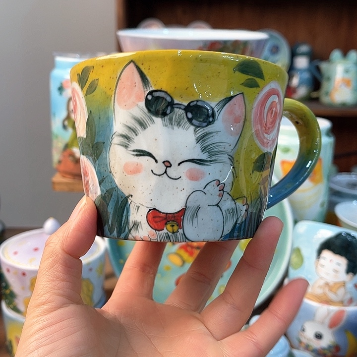 陶景德镇釉下手绘陶瓷 