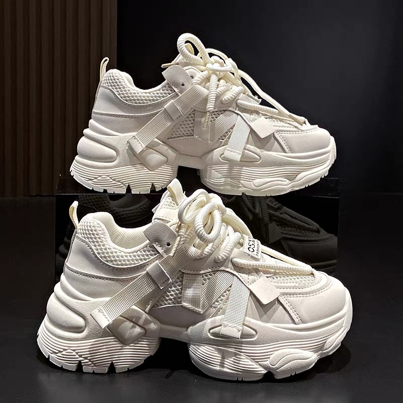 秋冬女生新款休闲时尚百搭厚底运动老爹鞋Y-1