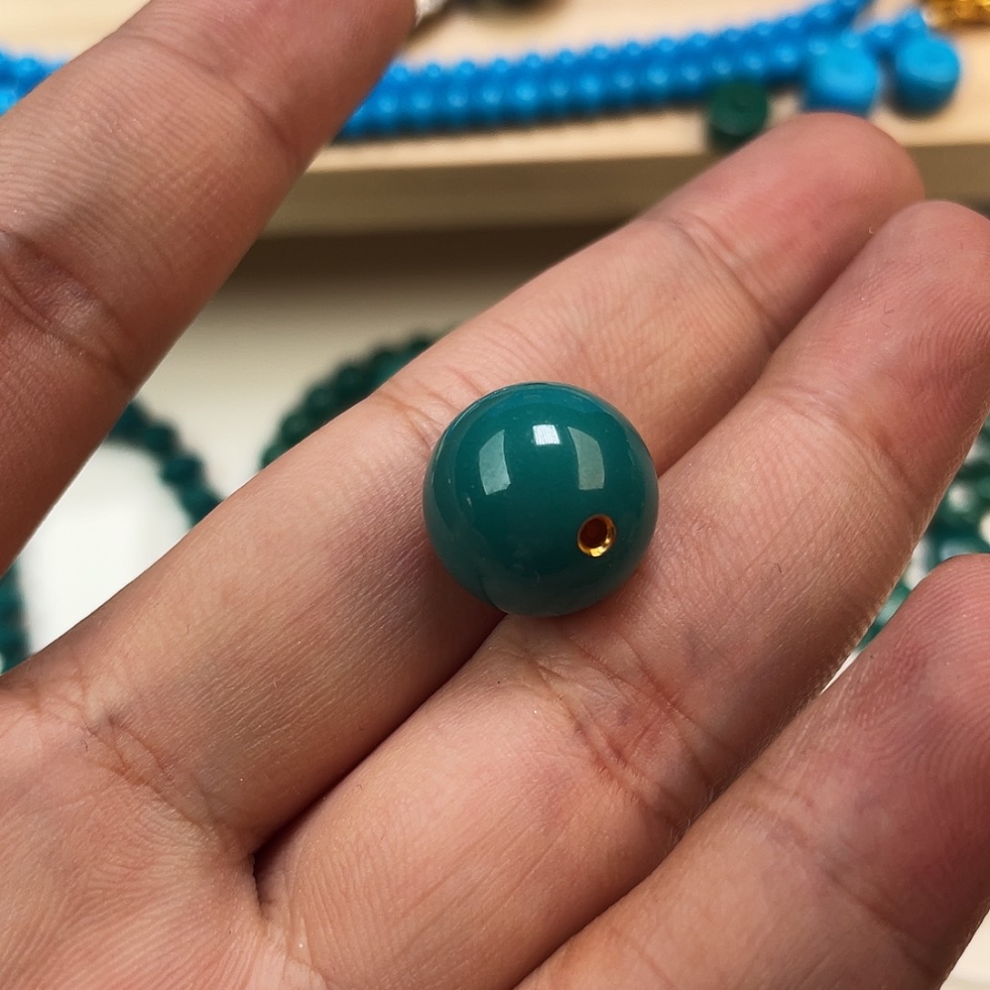 買***，绿松石未镶嵌圆珠