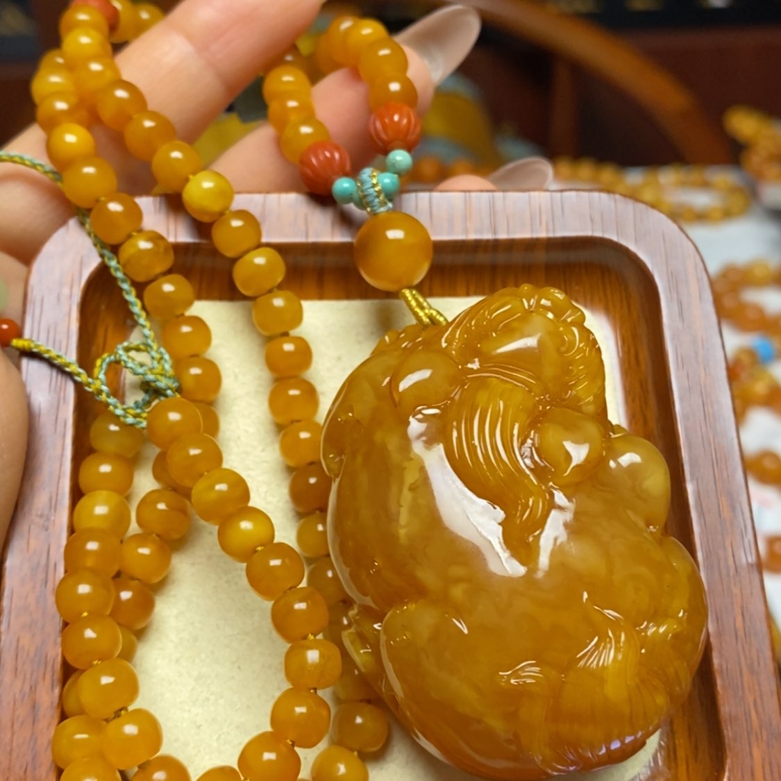 【闪购商品】蜜蜡颈饰未镶嵌项链