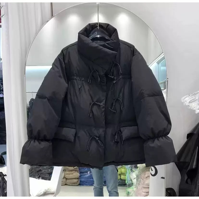 牛角扣面包服外套休闲风