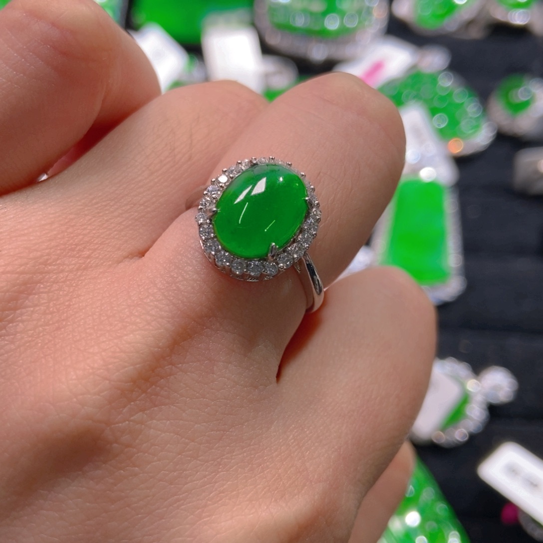 翡翠吊坠(不含链)银S925镶嵌