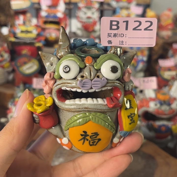 泥塑纯手工茶宠摆件