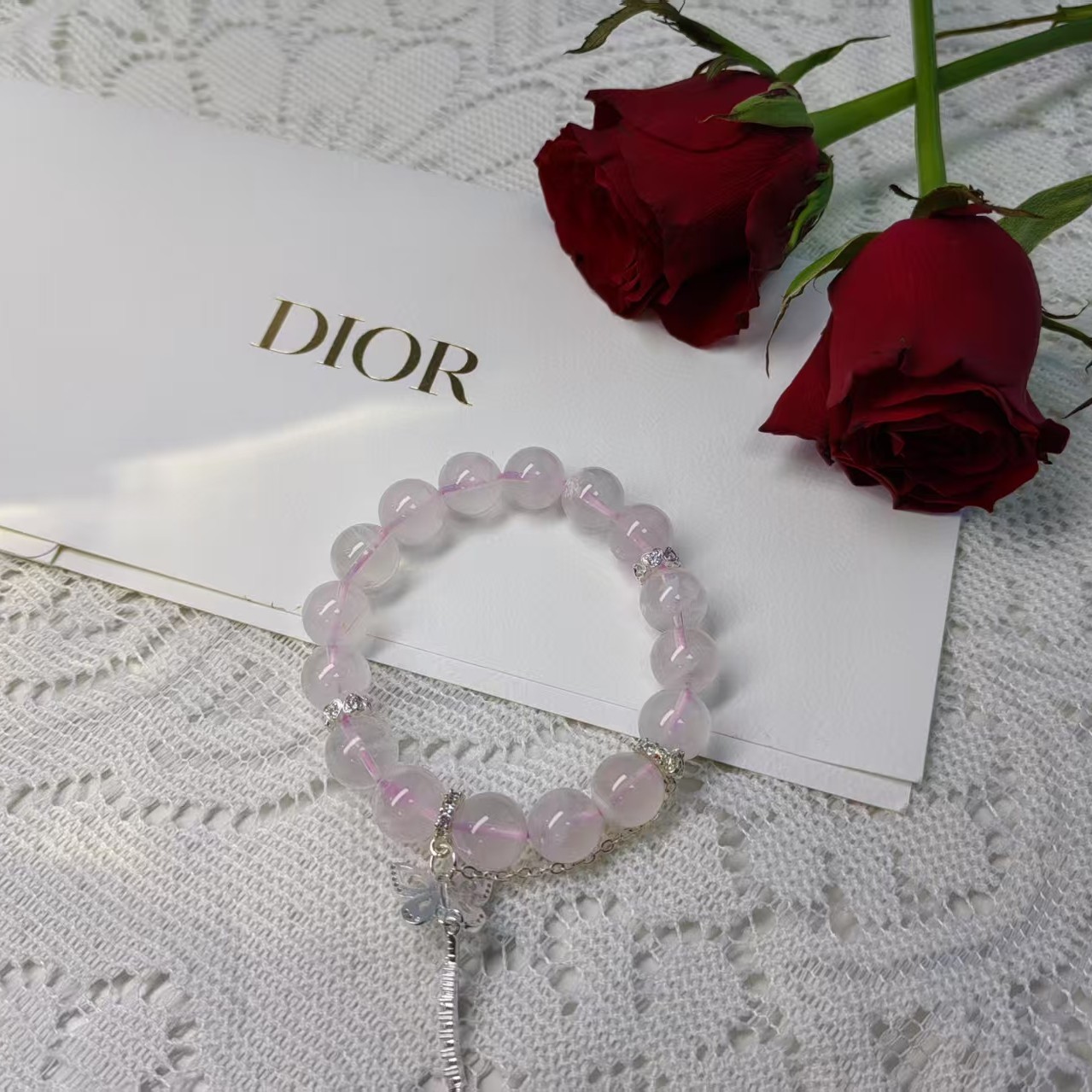 【我爱妖晶Y&J】设计款粉水晶雪花单圈