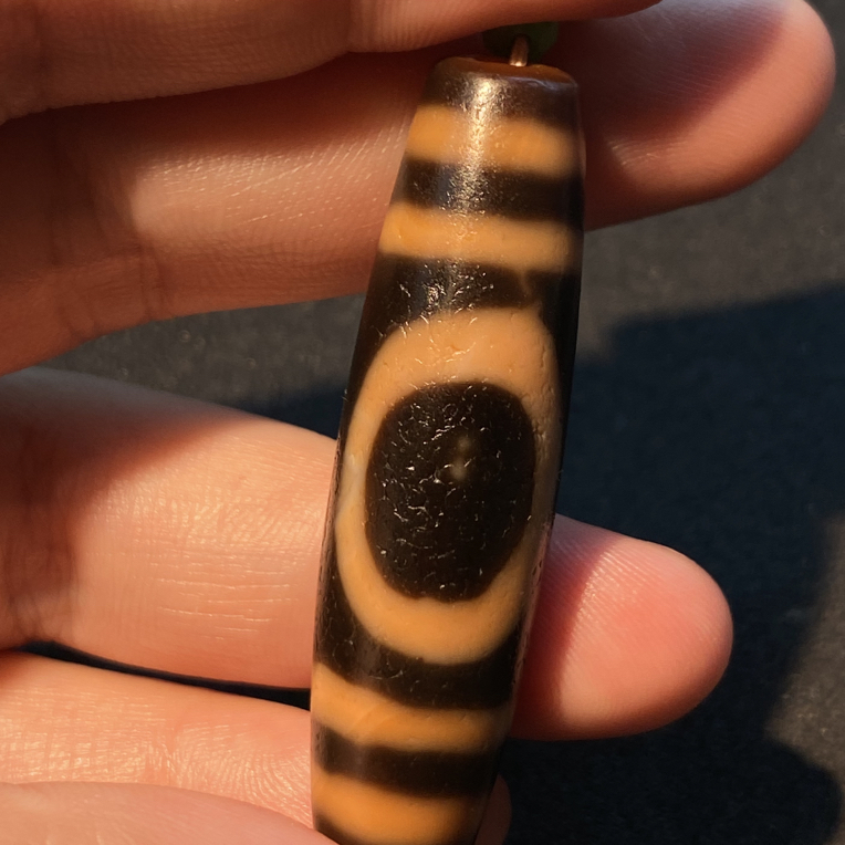 小卢手工红肉天地天珠带绳