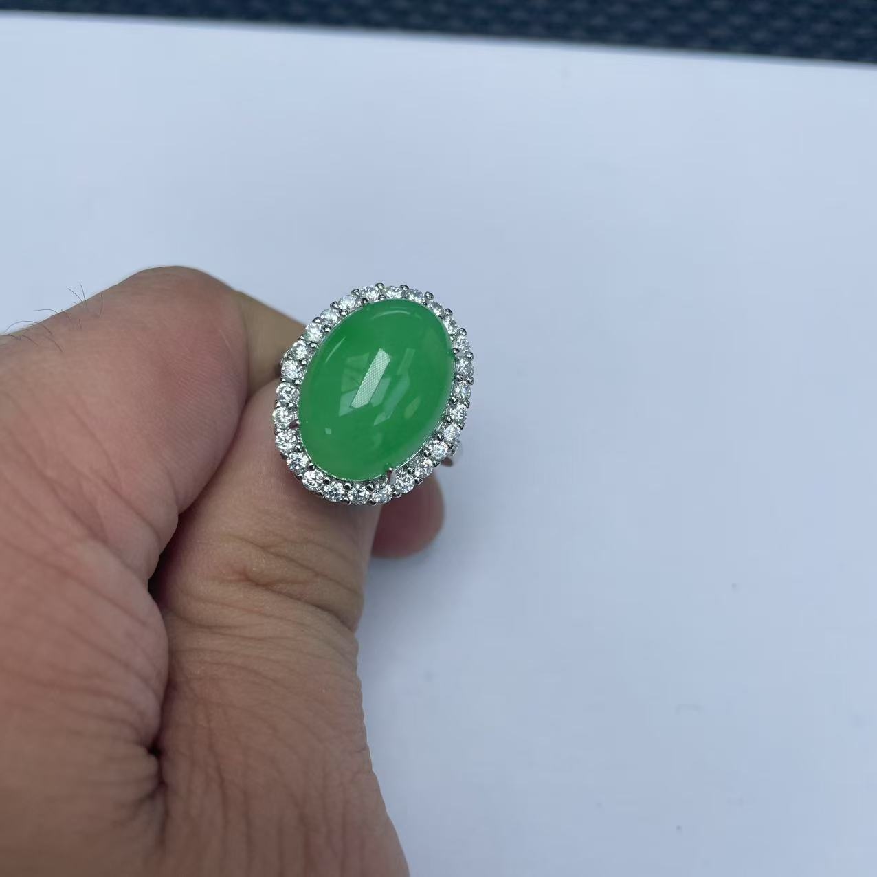 【大喜儿】透绿蛋面戒指-12WQ1589时尚女士多样性发一个