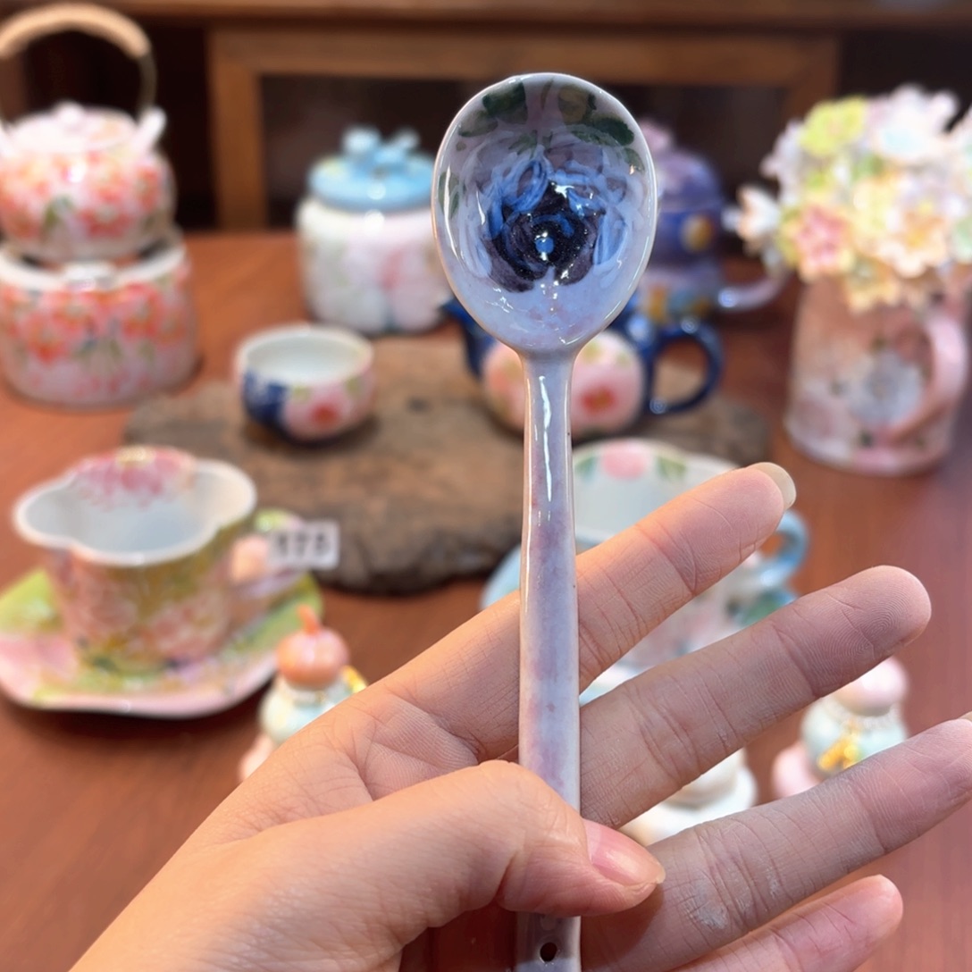 景德镇手绘高温釉下彩陶瓷茶具