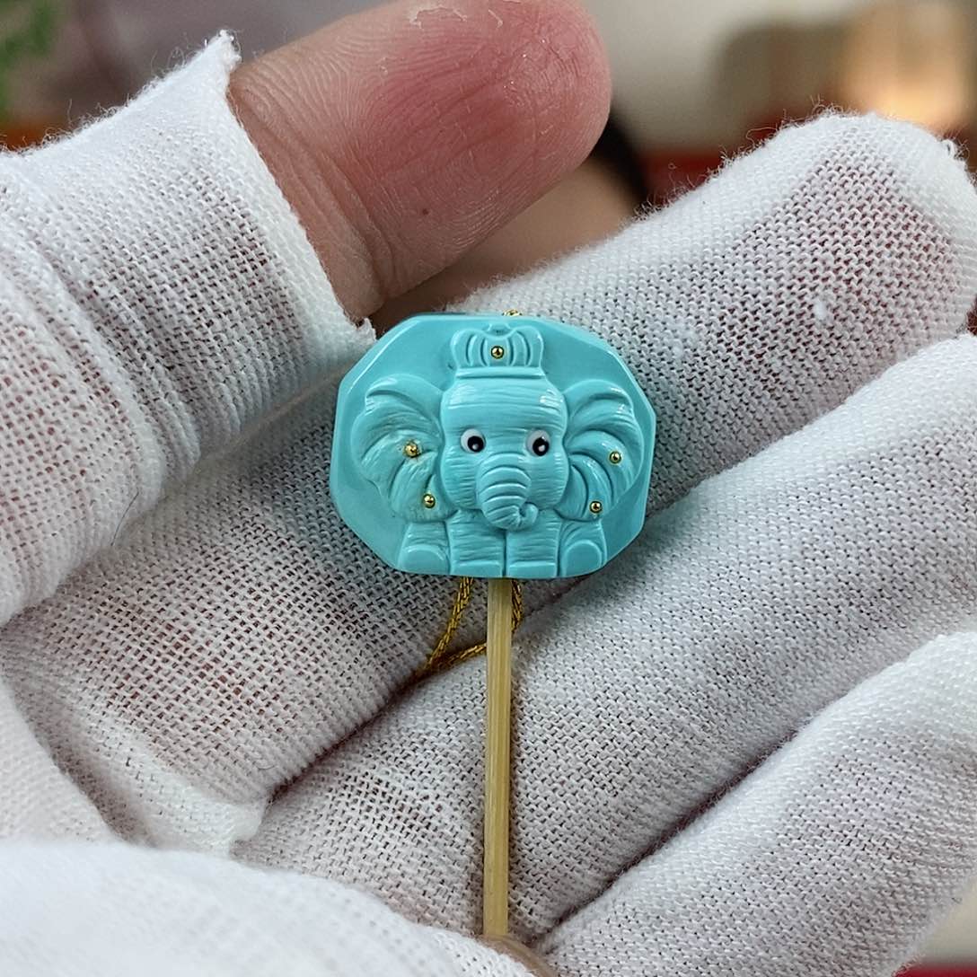 绿松石珠宝奇石未镶嵌