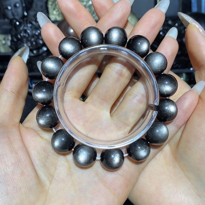 黑曜岩手链未镶嵌W**g