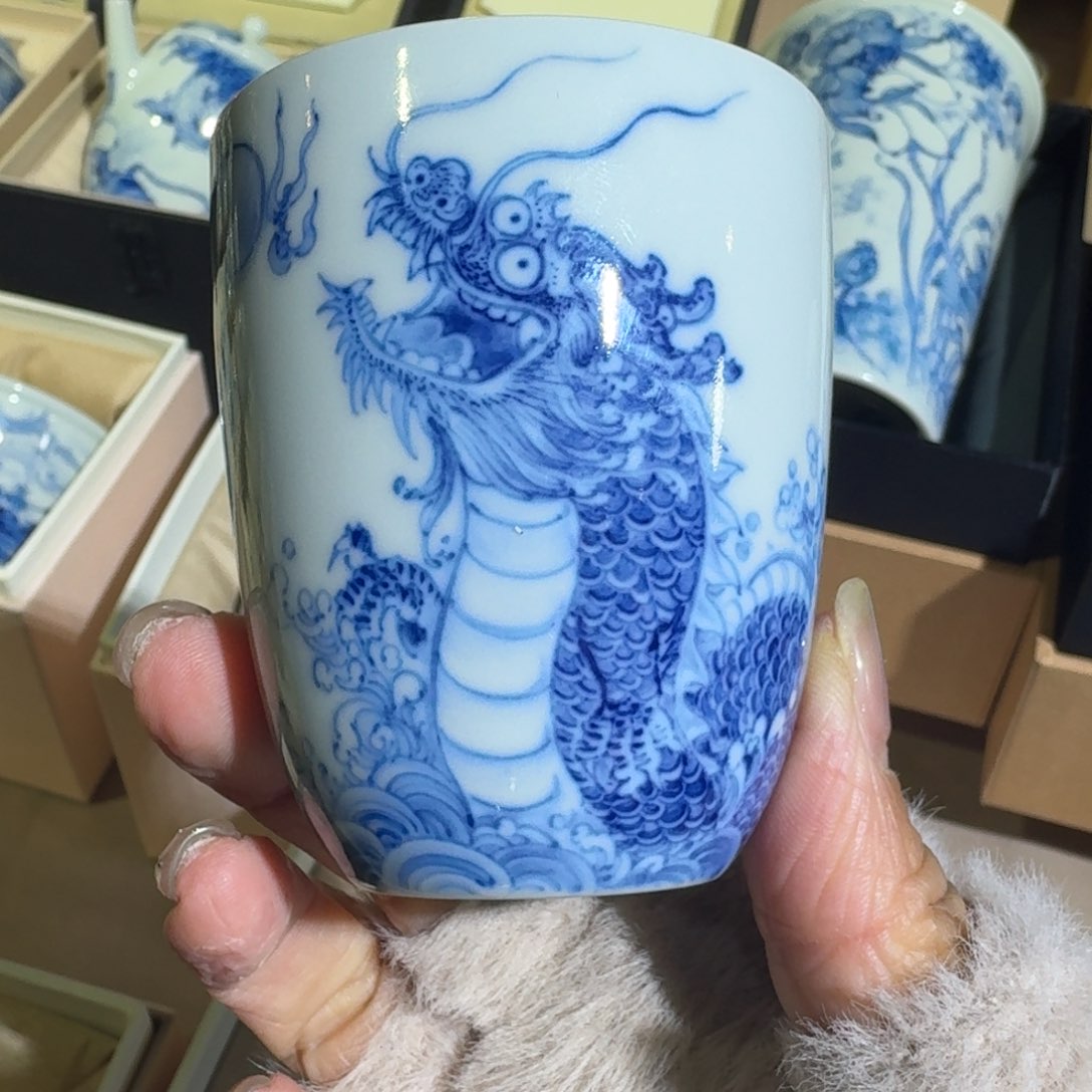 景德镇陶瓷手绘单杯