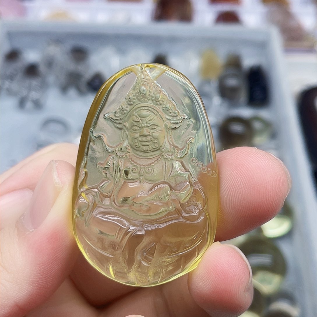 水晶吊坠(不含链)未镶嵌亚****善