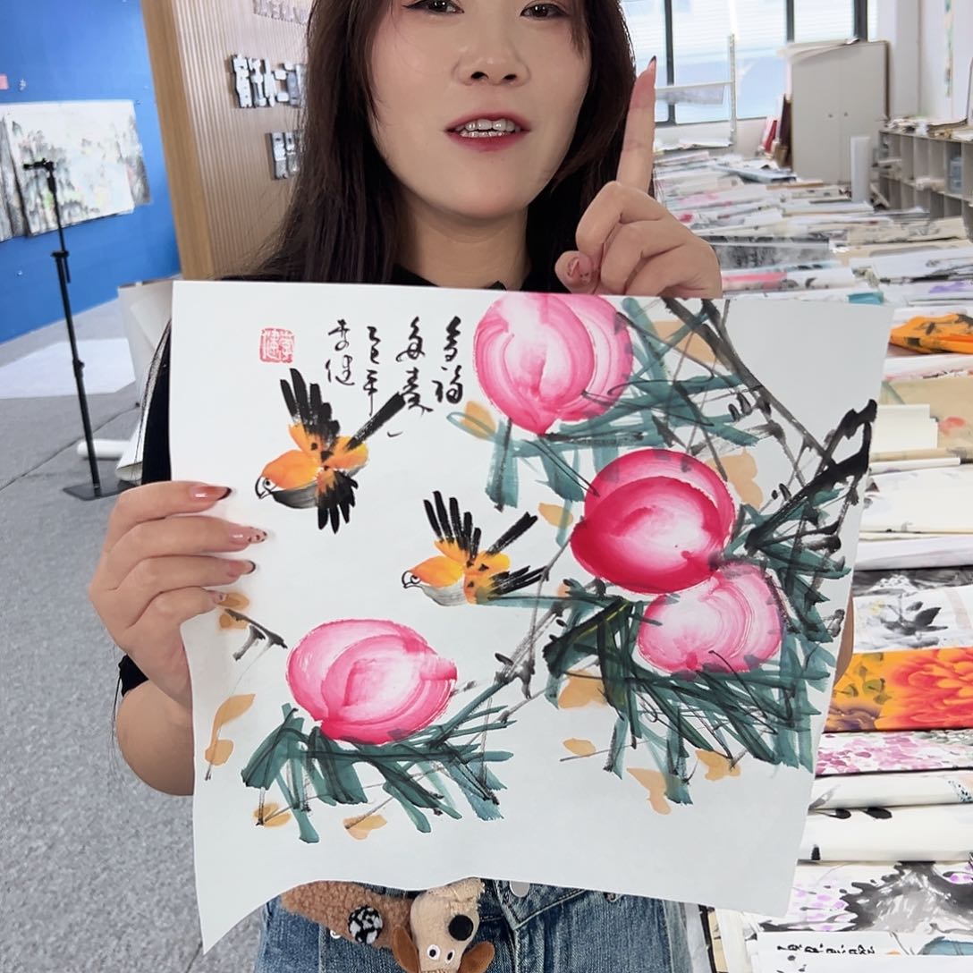 国画纯手绘字画教程分享