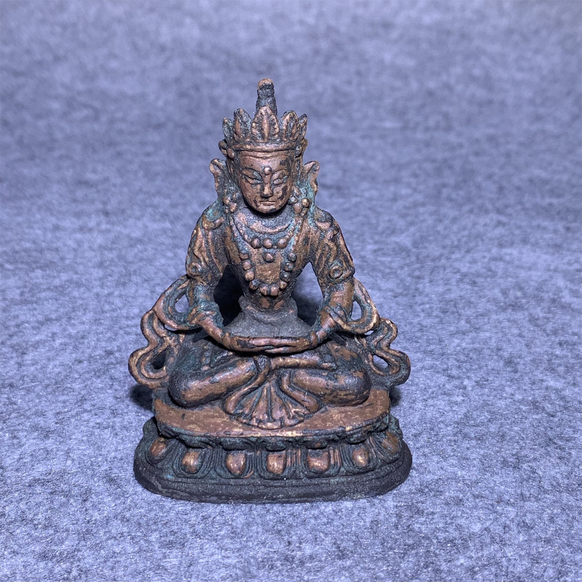 清代早期铜佛造像/山东省传承文物商店库出122403