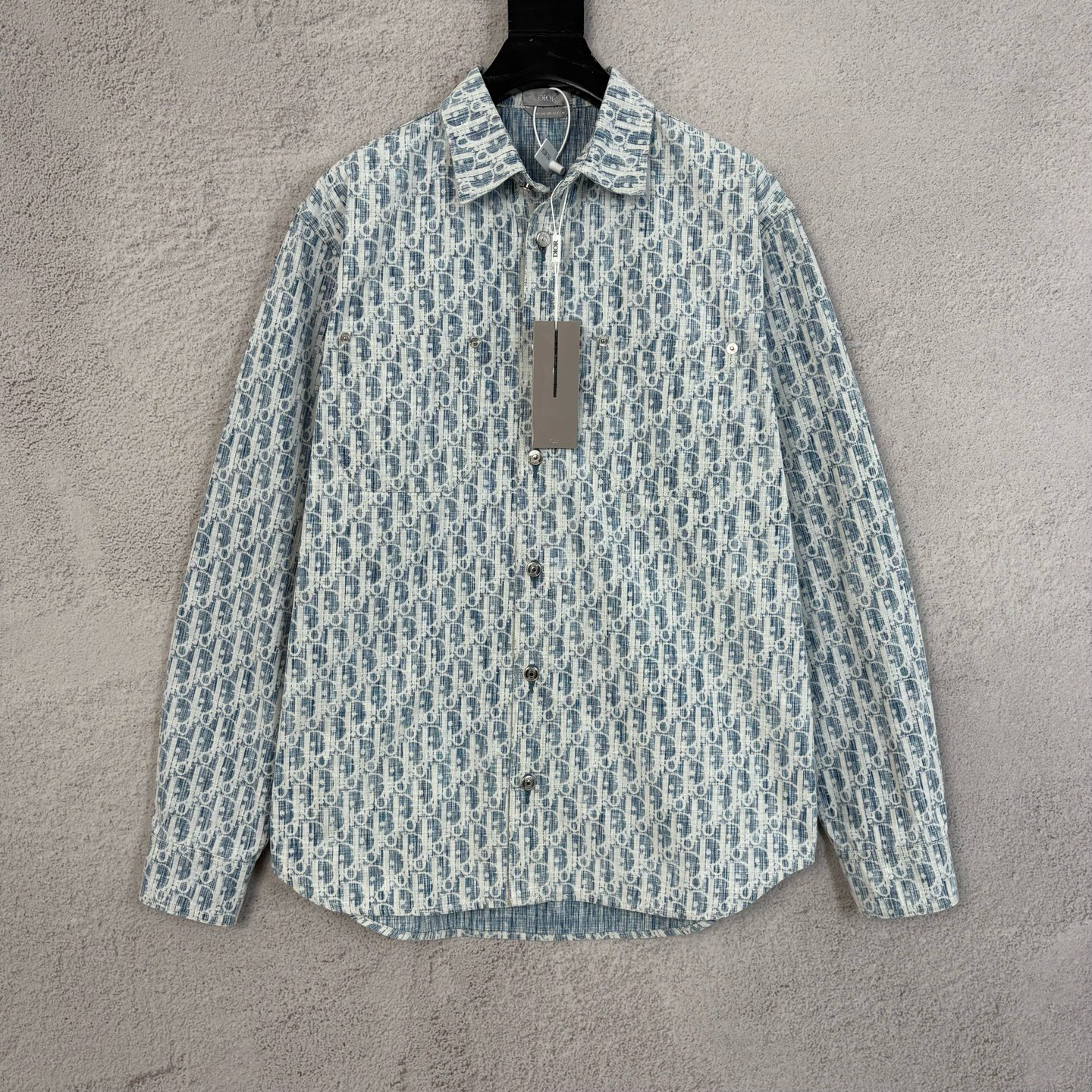 未使用 DIOR/迪奥 牛仔满印衬衫外套 38码 YH19834