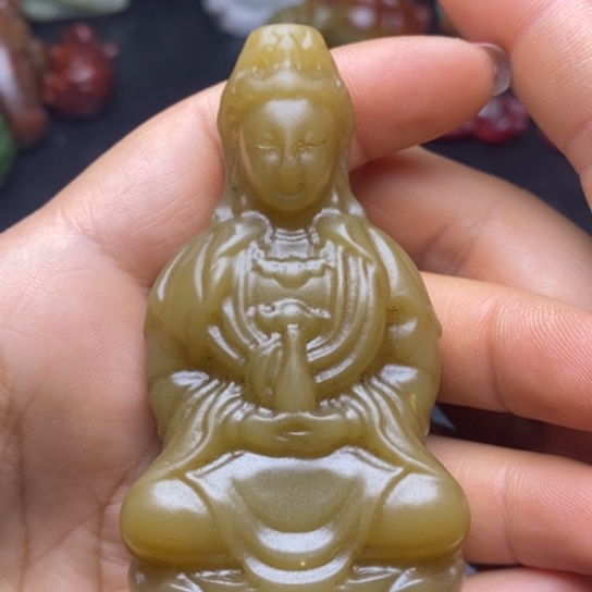 和田玉（糖玉）挂件未镶嵌