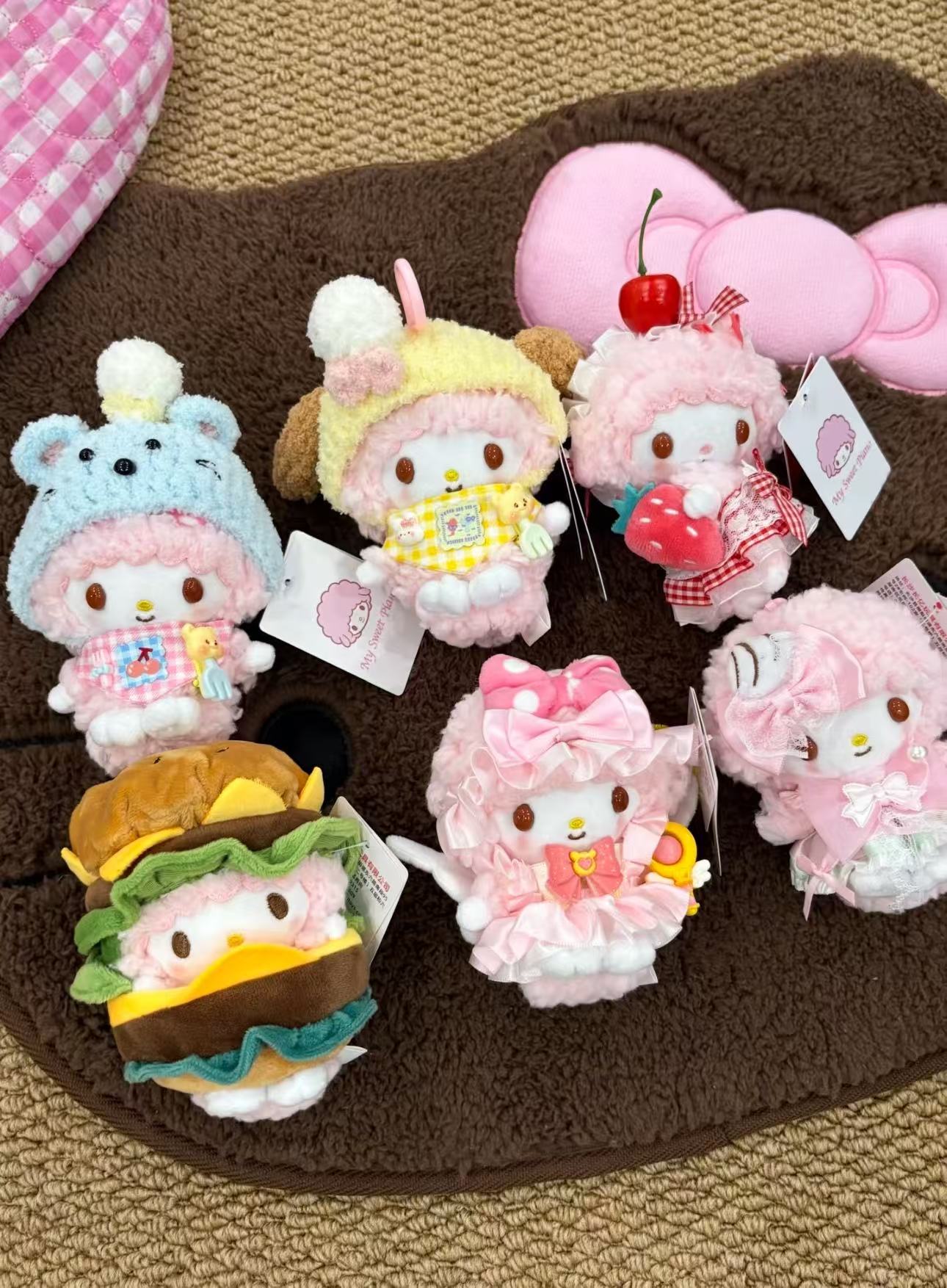【正版】三丽鸥小羊piano可爱少女包包挂件生日礼物送人钥匙扣