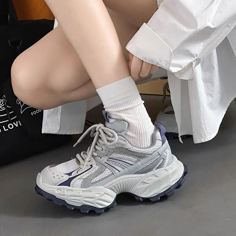 娜娜家5511新款厚底百搭增高ins风老爹鞋