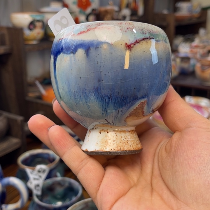 全手工柴烧志野杯568