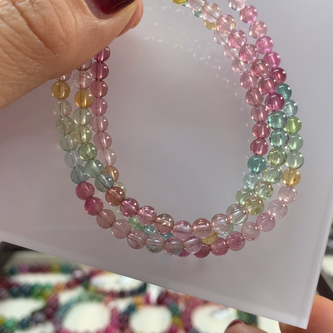 碧玺手链未镶嵌4.6左右