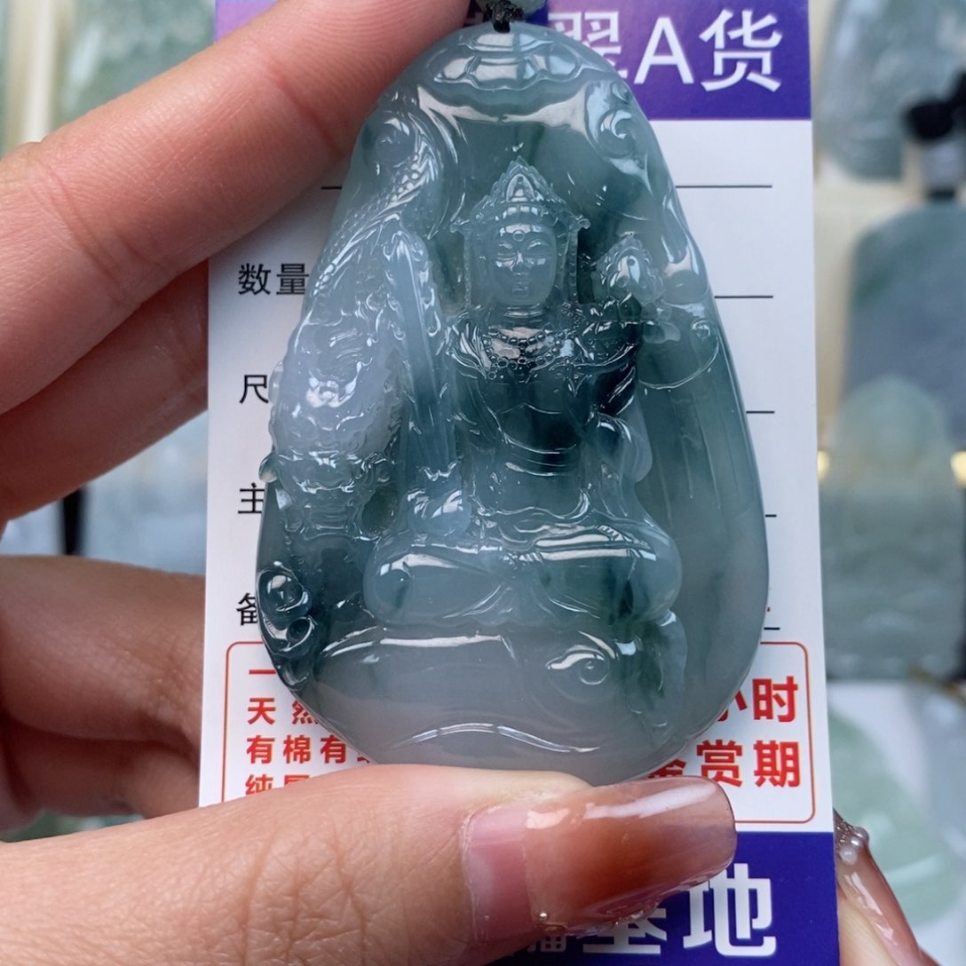 翡翠颈饰未镶嵌南*虚空天然缅甸翡翠