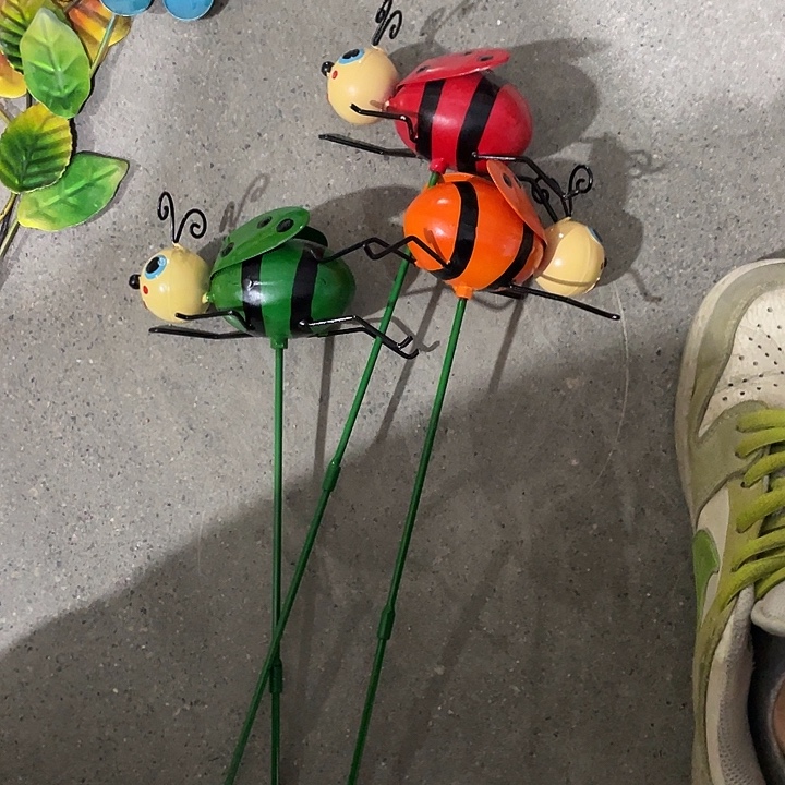 瓷片样品样品瓢虫花插三个
