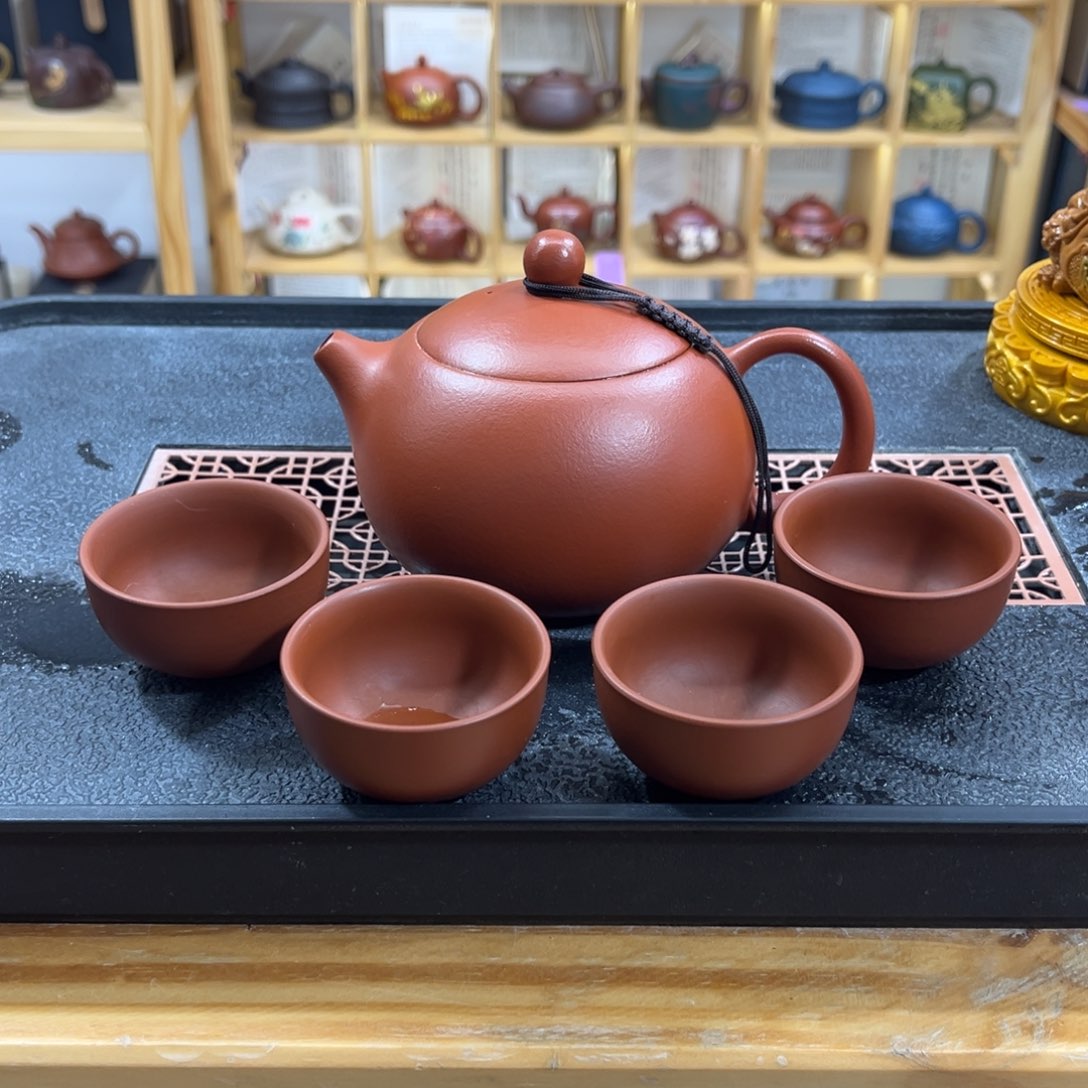 紫砂紫砂胖西施（一壶四杯）