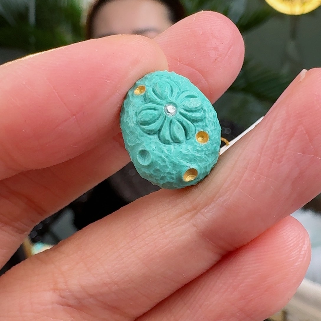 绿松石珠宝奇石未镶嵌