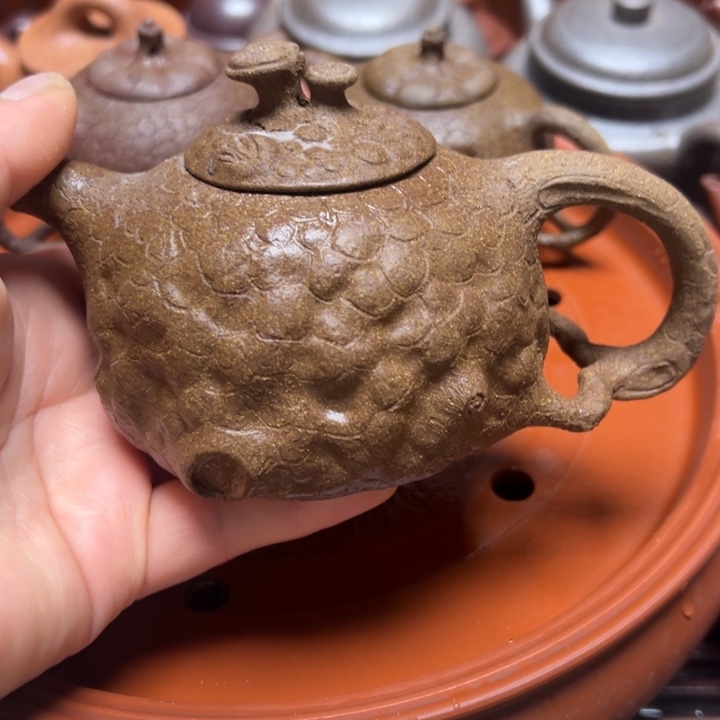 紫砂茶壶杜*宜兴原矿段泥