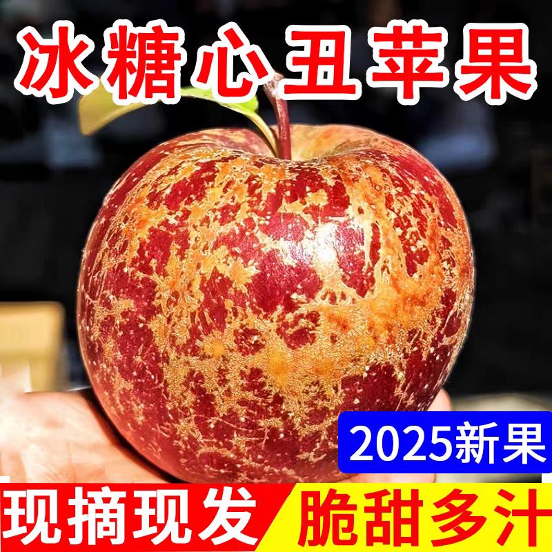 正宗四川大凉山盐源冰糖心丑苹果当季新鲜水果整箱10斤包邮野生果