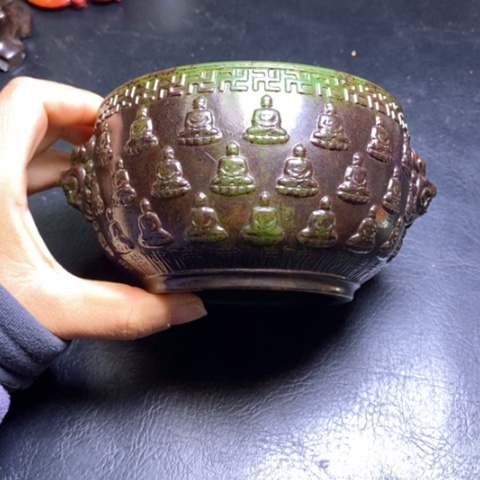 白玉菩提吊坠摆件