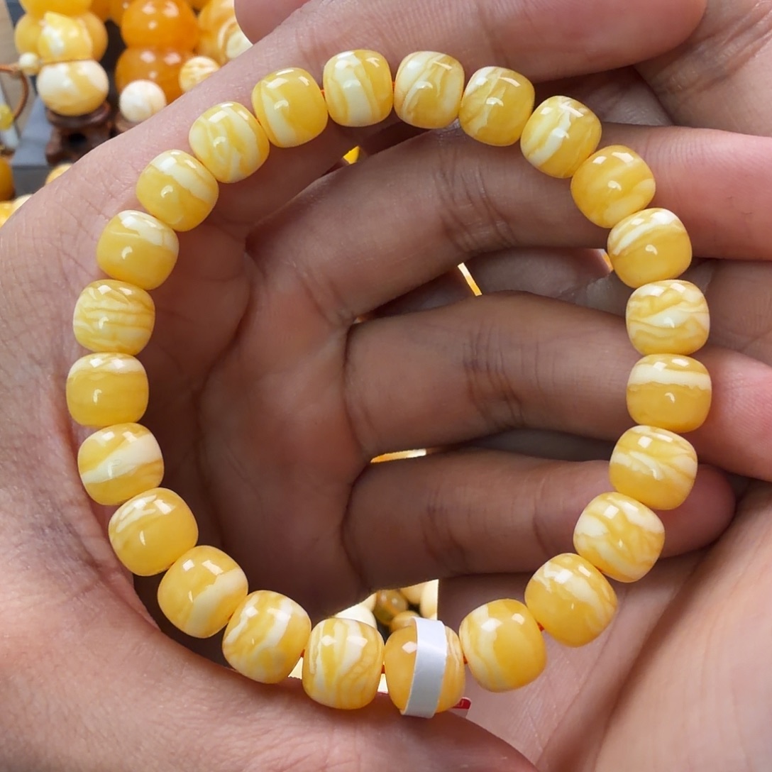 琥珀未镶嵌珠宝奇石9mm同料