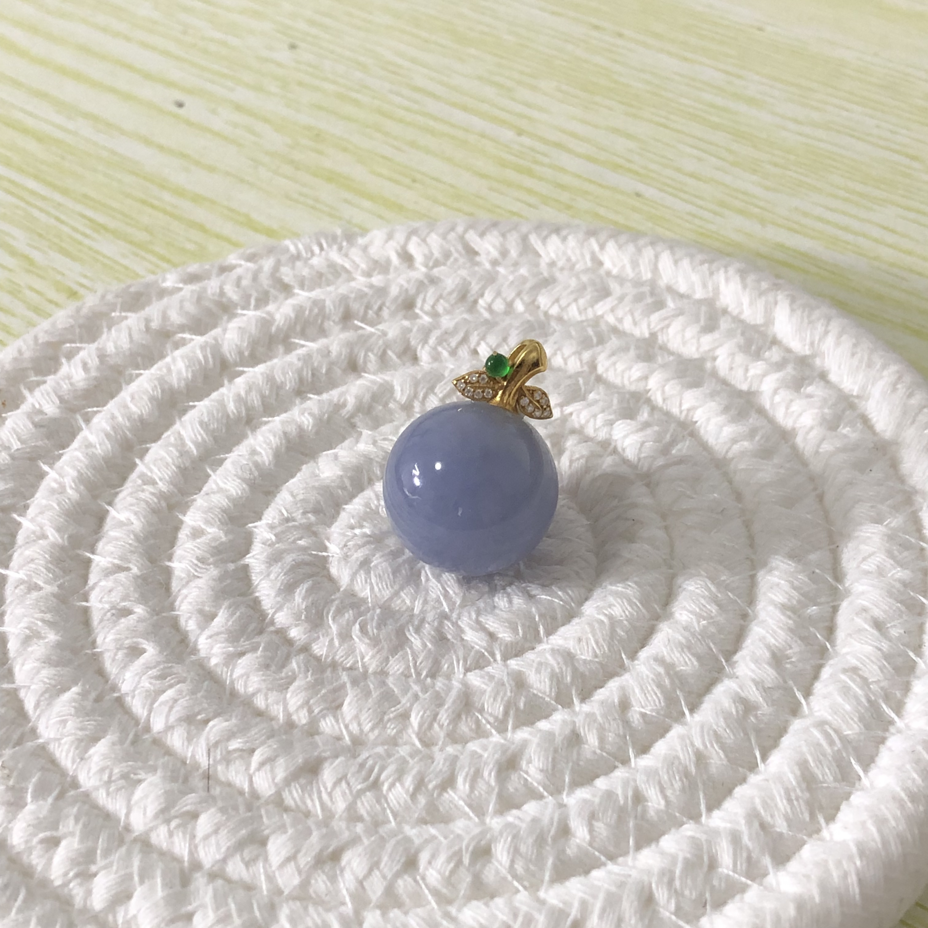 【瑜丰珠宝】天然缅甸A货翡翠18k紫罗兰珠子