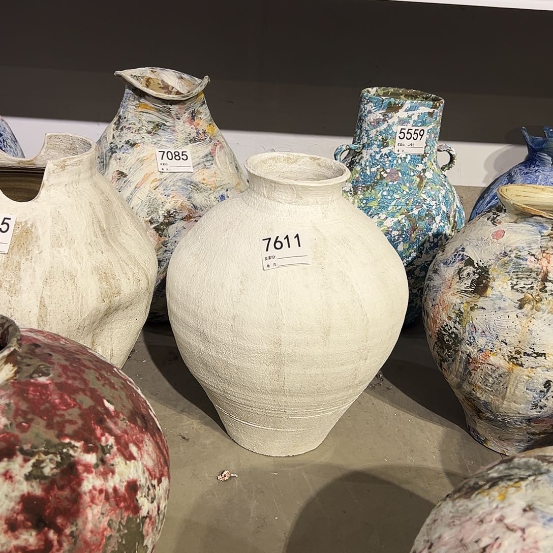 瓶7611高35口9陶瓷花瓶无孔