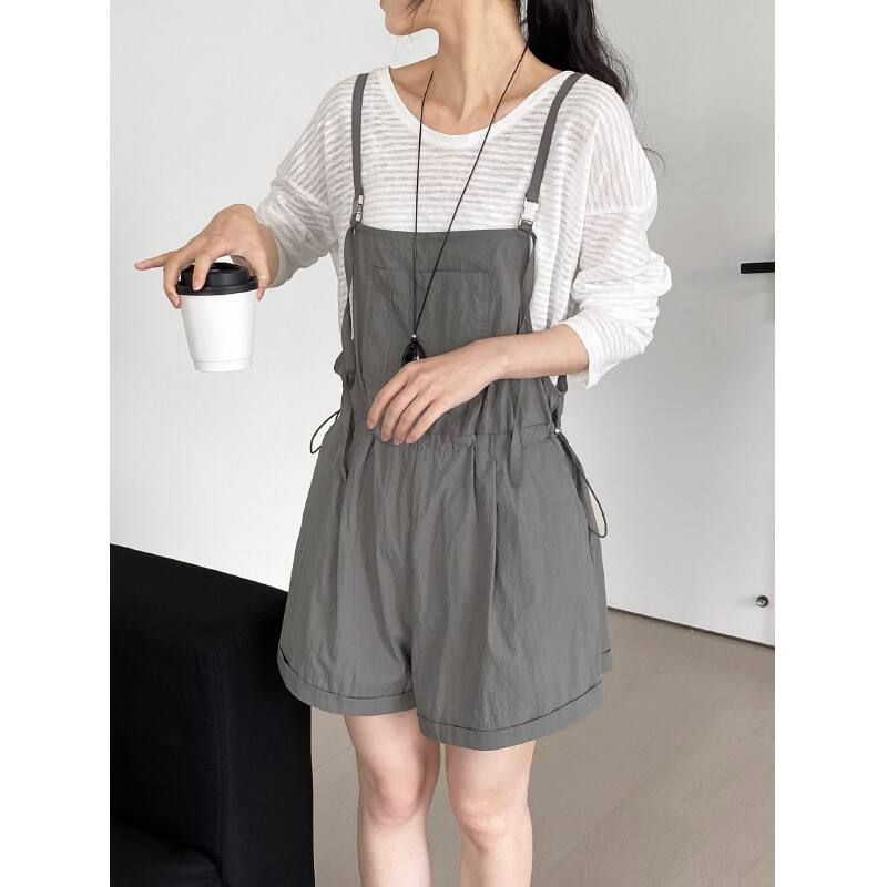 （401-600）女士休闲背带裤默认瑕疵有磨损