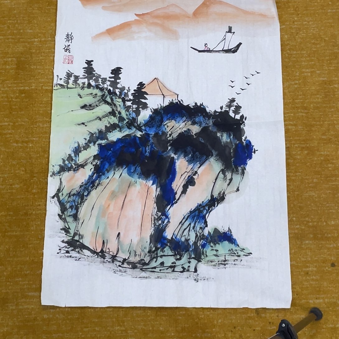 国画绘画作品静怡老师6666微瑕