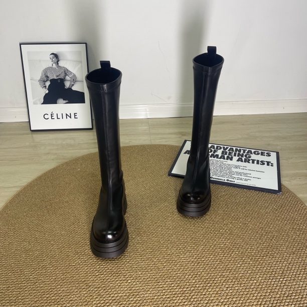 8CM小个子骑士靴长筒靴不秋冬季新款靴子女长筒靴