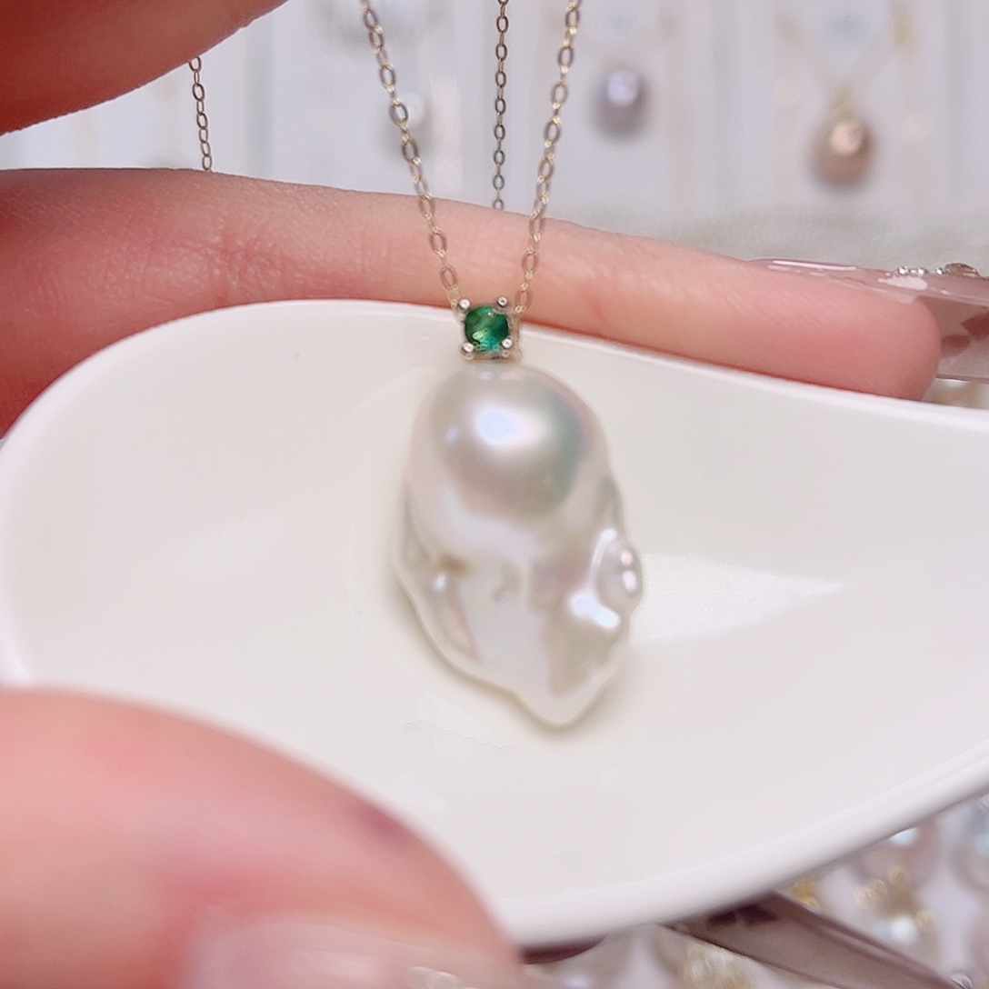 淡水珍珠吊坠(赠链)未镶嵌