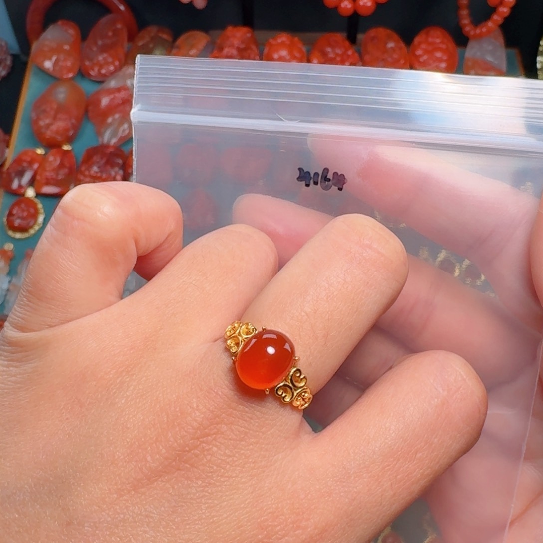 南红玛瑙南红玛瑙银S925镶嵌