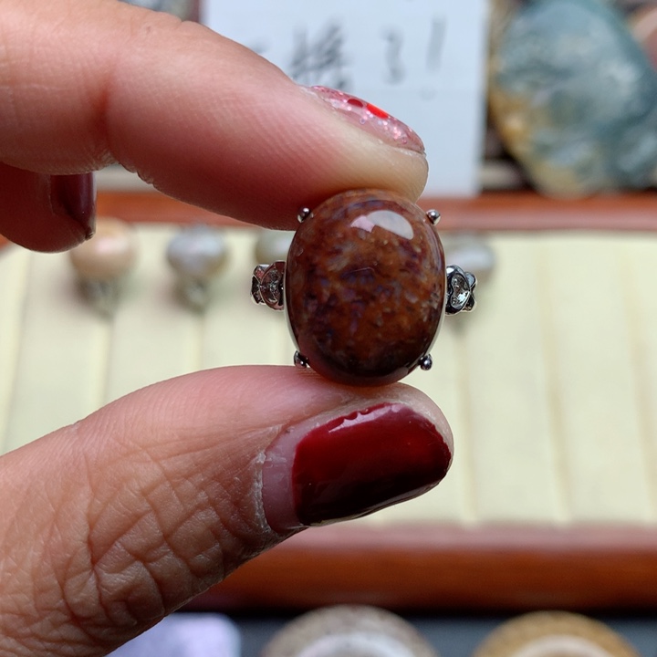 硅化珊瑚（珊瑚玉）颈饰未镶嵌