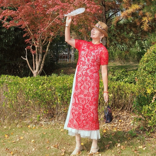 英子羙-改良旗袍钩织线上教程