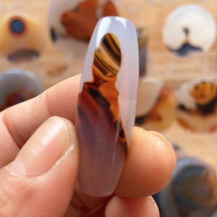 玛瑙/玉髓吊坠(不含链)未镶嵌