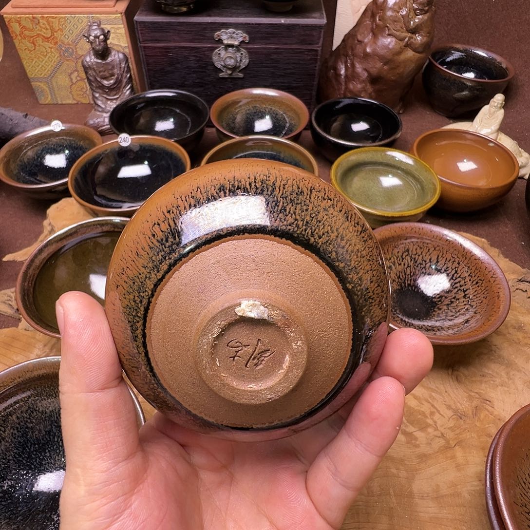 和***尚茶盏景和茶器纯手工瑕