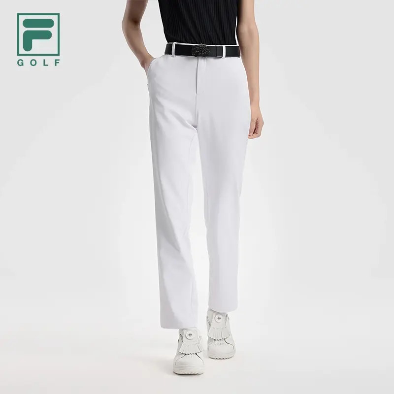 Fila/斐乐女【宽松显瘦】秋季新款百搭运动休闲针织长裤A11W535806F