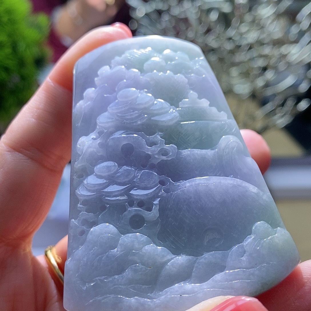 【闪购商品】翡翠颈饰未镶嵌山水