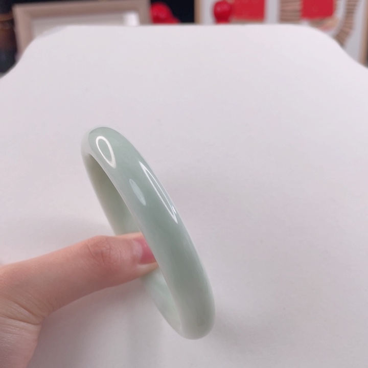 蓝田玉（蛇纹石化大理石玉）手镯合金燕*