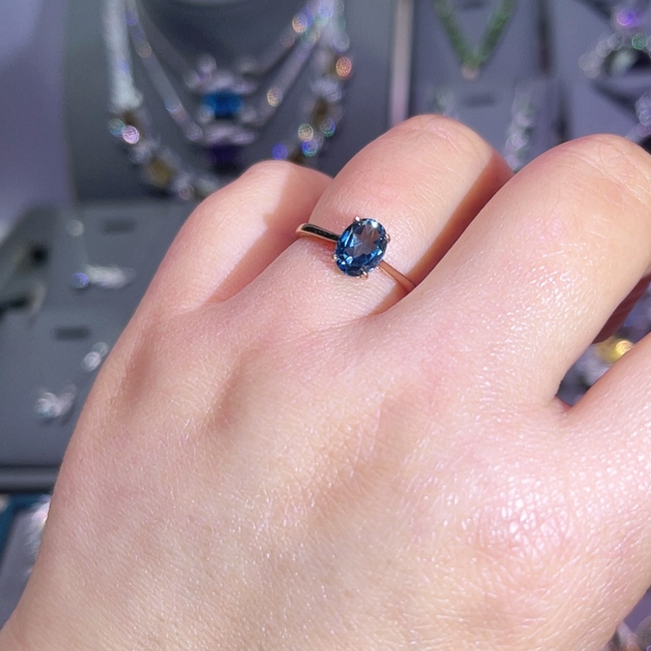 【闪购商品】托帕石戒指银S925镶嵌